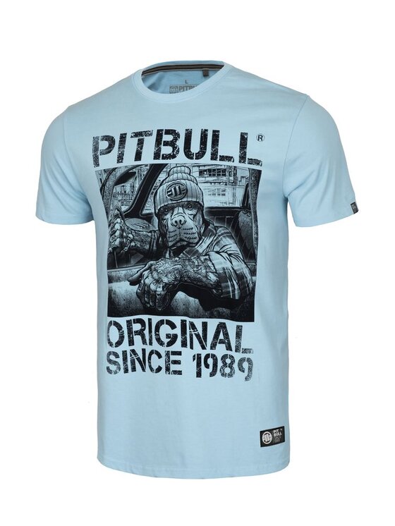 PITBULL PITBULL T-Shirt AUTOMATIC Niebieski jasny Regular Fit