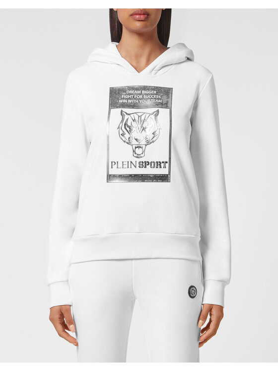 Plein Sport Plein Sport Mikina 13259 Biela Regular Fit