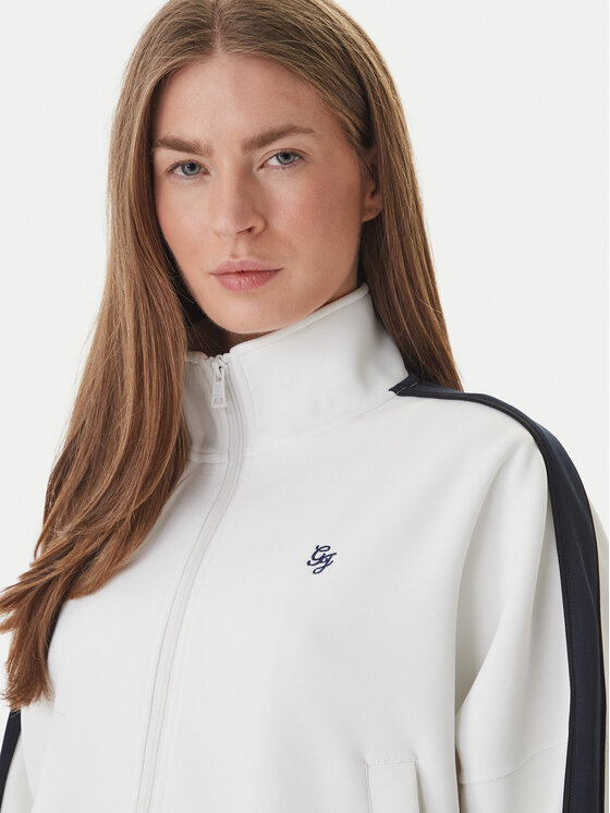 Guess Jeans Guess Jeans Džemperis W6GQZ3 KB212 Balta Relaxed Fit