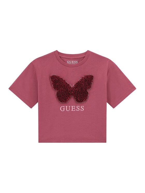 Guess Kids Top 177355 Różowy Classic Fit