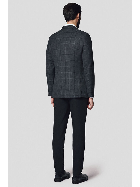 Lancerto Lancerto Marynarka Niagara MA073224000002 Szary Regular Fit