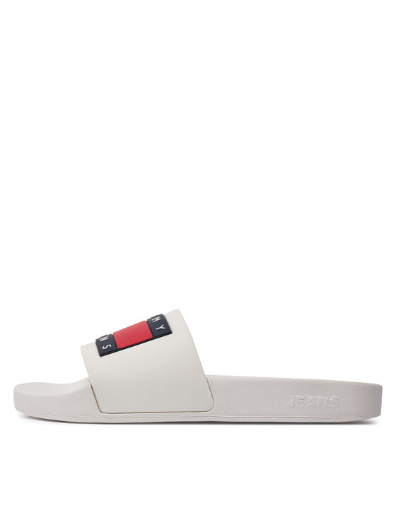 Tommy Jeans Tommy Jeans Ciabatte Flag Pool Sld Ess EN0EN02115 Écru
