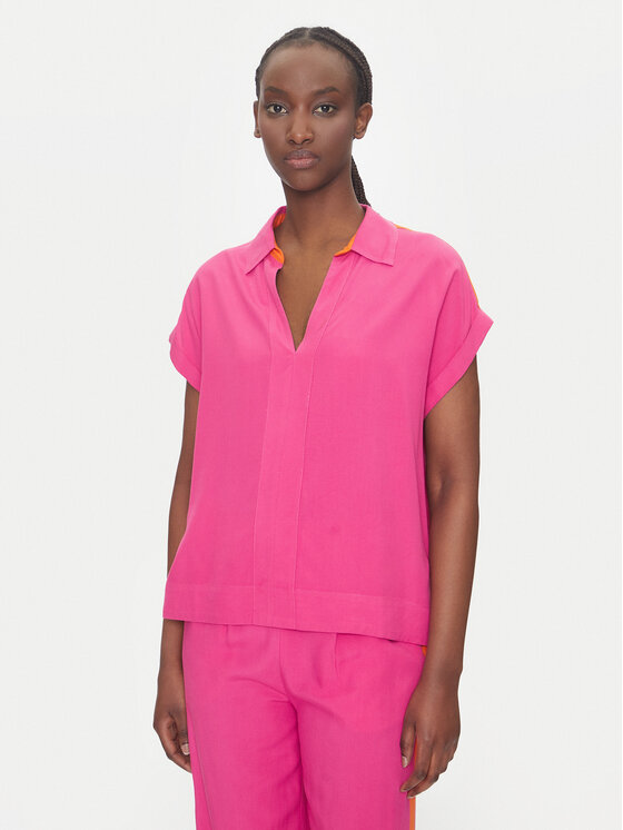 LOLA CASADEMUNT LOLA CASADEMUNT Blúz LS2515027 Rózsaszín Regular Fit