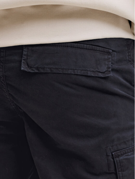 Jack & Jones Jack & Jones Medžiaginiai šortai Cole Frank 12291369 Juoda Regular Fit