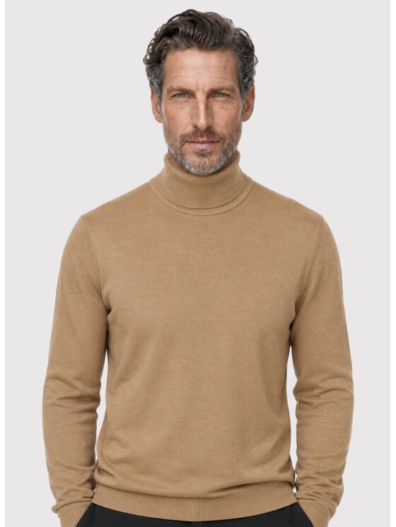 Pako Lorente Pako Lorente Sweter P26WN-2X-016 Beżowy Classic Fit