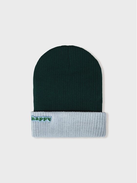 Czapka Happymess, Zielone, Dwustronna Merino Forest Mesh