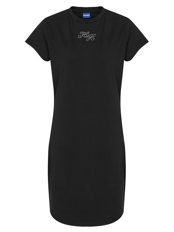 HUGO HUGO Hétköznapi ruha 50537240 Fekete Slim Fit