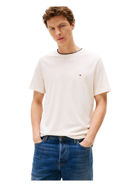 Tommy Hilfiger Tommy Hilfiger T-Shirt q-dav-59360 Λευκό Regular Fit