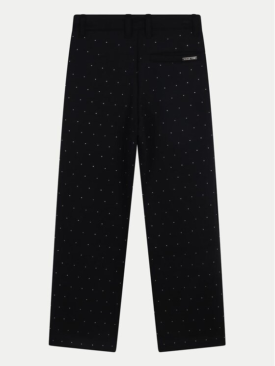 MICHAEL KORS KIDS MICHAEL KORS KIDS Hlače iz tkanine R30179 M Črna Wide Leg