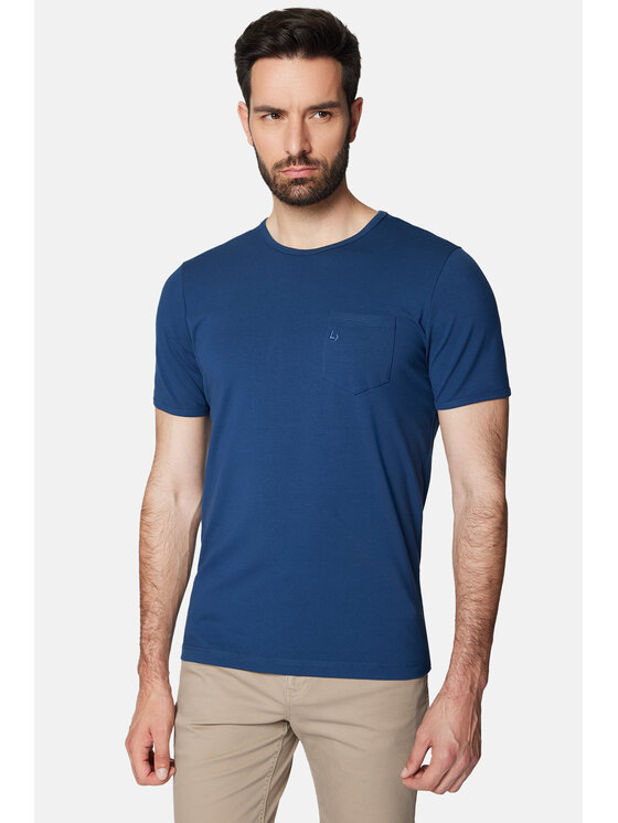 Lancerto Lancerto T-Shirt Ancus TS073124000011 Niebieski Regular Fit