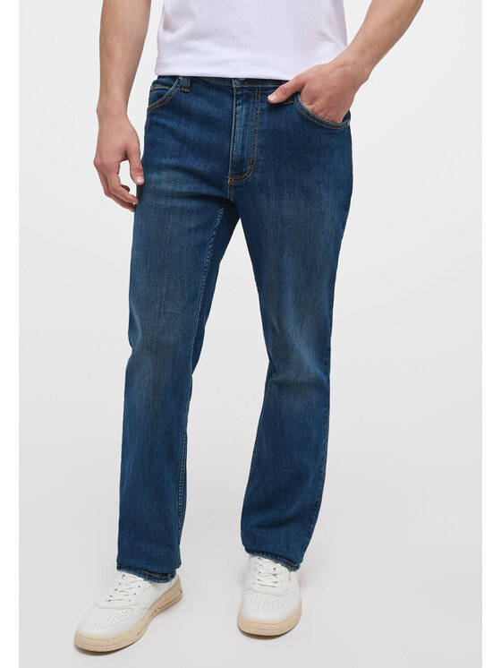 Jeansy, rozmiar W34/L34, Niebieskie, TRAMPER STRAIGHT