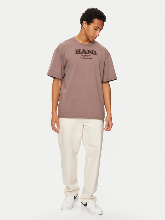 Karl Kani Karl Kani Marškinėliai Retro Sprayed 60300094 Smėlio Regular Fit