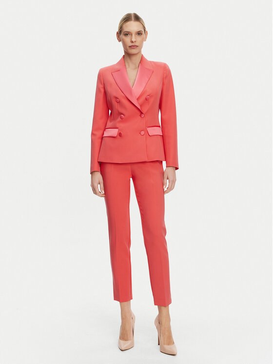 ARTIGLI ARTIGLI Hlače iz tkanine ACPA000774 Koral Regular Fit