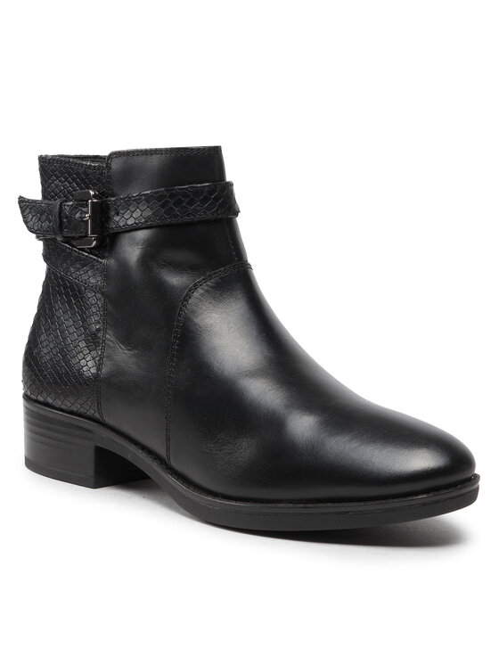 Geox Geox Polokozačky D Felicity E D26G1E 04341 C9999 Černá