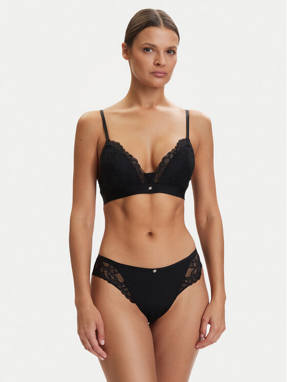 BOSS BOSS Klassischer Damenslip Blossom 50556187 Schwarz