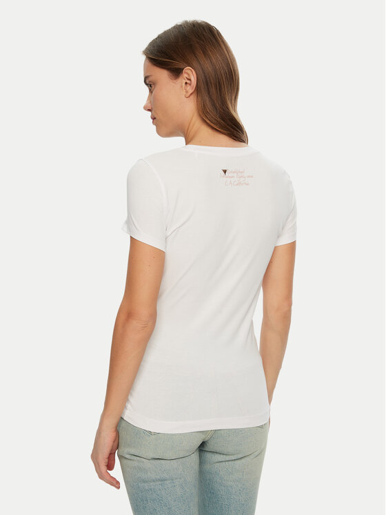 Guess Guess T-shirt W5RI22 J1314 Bijela Regular Fit