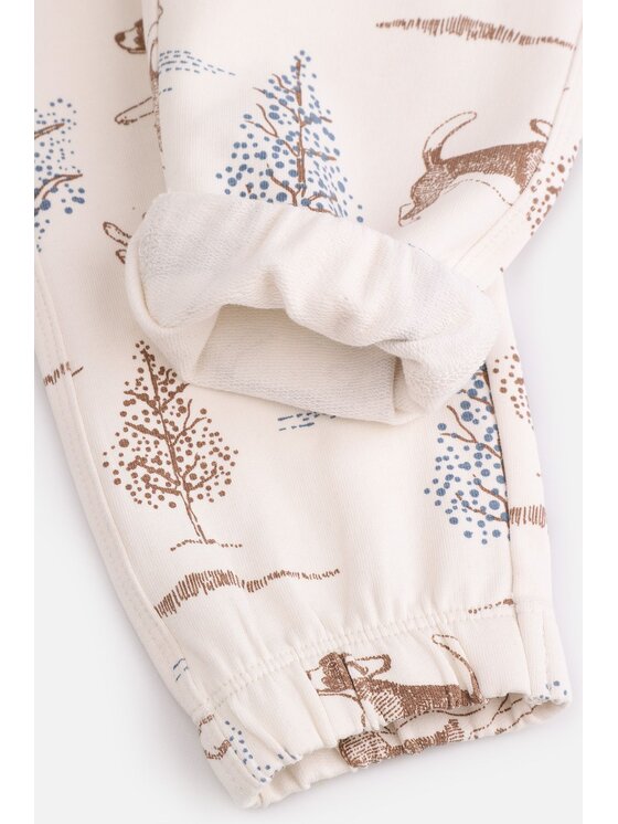 Coccodrillo Coccodrillo Spodnie dresowe ZC4120102FBN-003 Écru Regular Fit