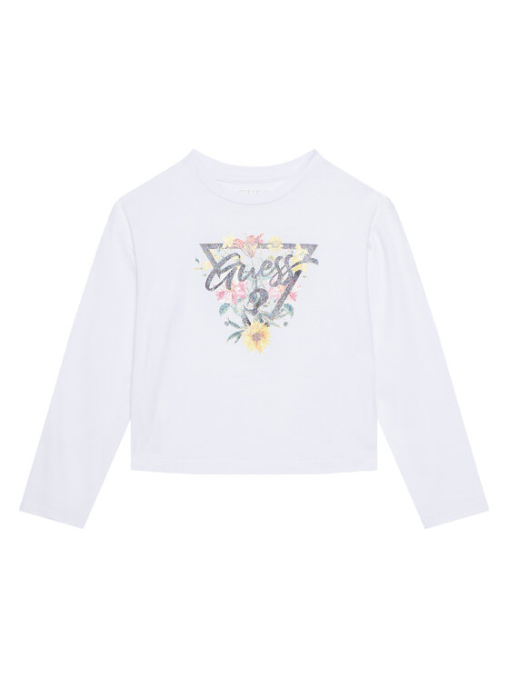 Guess Bluzka J5YI36 K6YW4 Biały Regular Fit