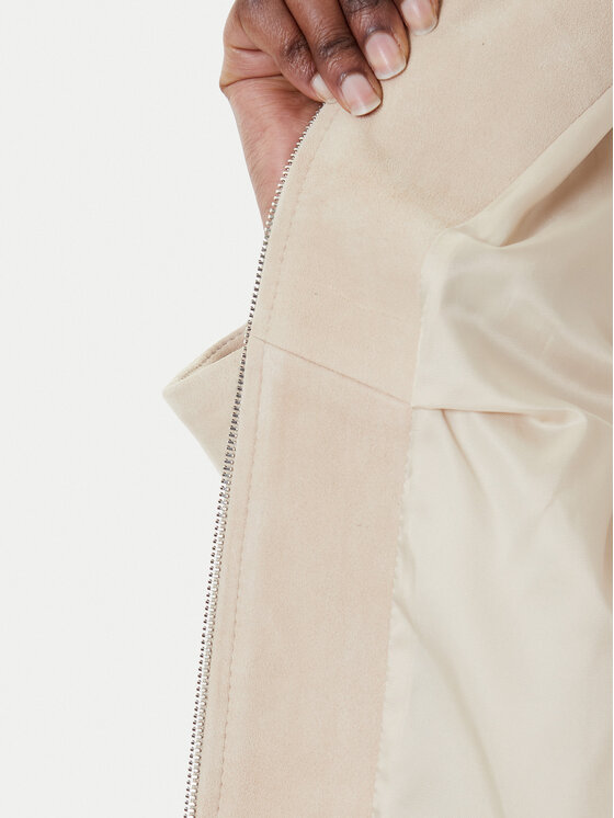 BOSS BOSS Lederjacke Salene 50552203 Beige Regular Fit