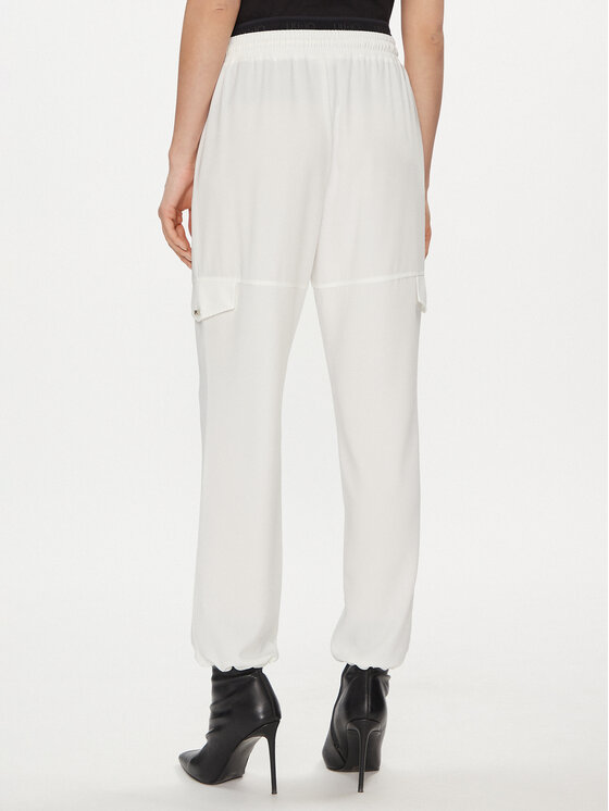 Liu Jo Liu Jo Spodnie materiałowe TA4059 T3784 Écru Relaxed Fit