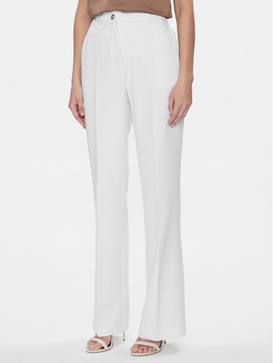 Guess Guess Stoffhose W4RB30 WFWX2 Weiß Slim Fit