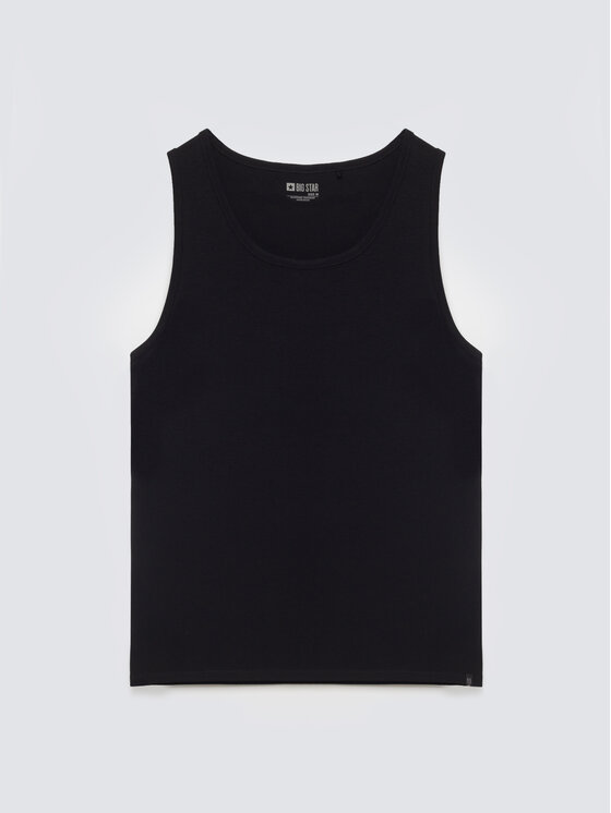 BIG STAR BIG STAR Tank top DERO Czarny Slim Fit