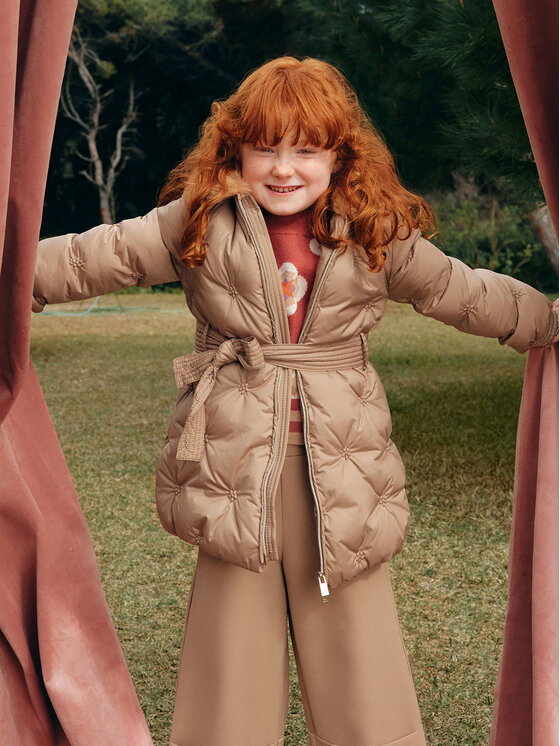 Abel & Lula Abel & Lula Giubbotto invernale 5848 Beige Regular Fit