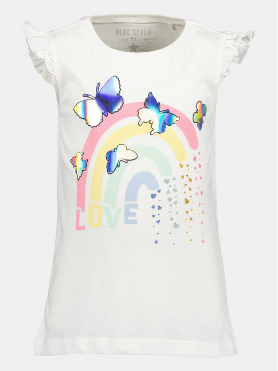 Blue Seven Blue Seven Топ 702316 X Білий Regular Fit