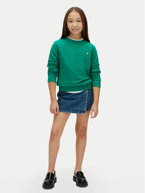 Calvin Klein Jeans Calvin Klein Jeans Bluza Mini Badge LV1CKSJB33 Zielony Regular Fit