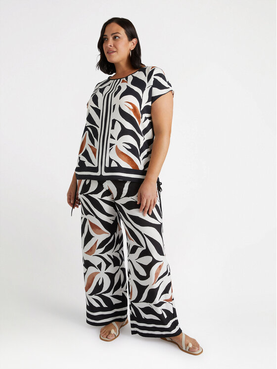 Fiorella Rubino Fiorella Rubino Bluzka 2808T002322N0S1 Czarny Regular Fit