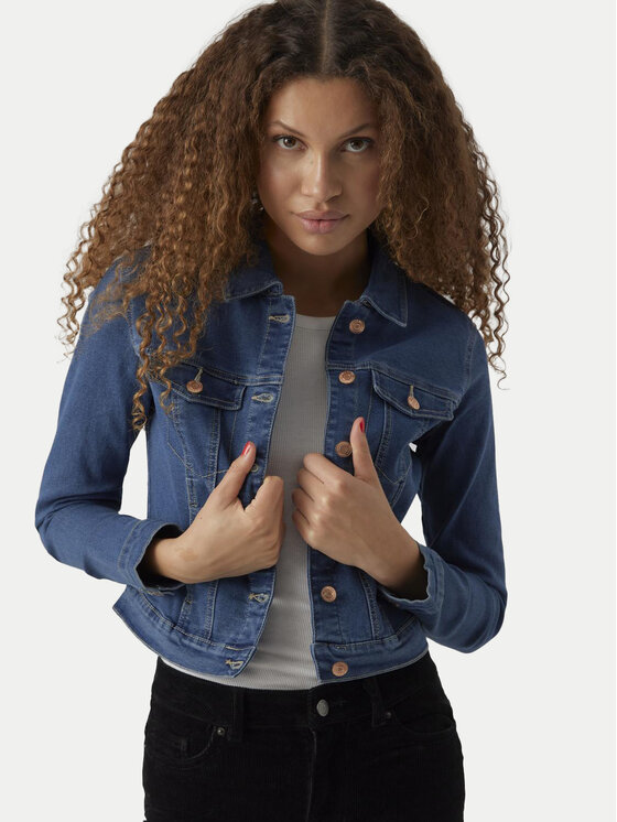 Vero Moda Vero Moda Geacă de blugi Luna 10279492 Albastru Slim Fit