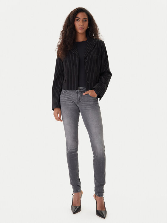 Guess Guess Jeansy W2YAJ2 D4PZ2 Šedá Skinny Fit