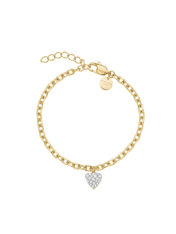 Rosefield Rosefield Bransoletka DIAMOND HEARTS Złoty