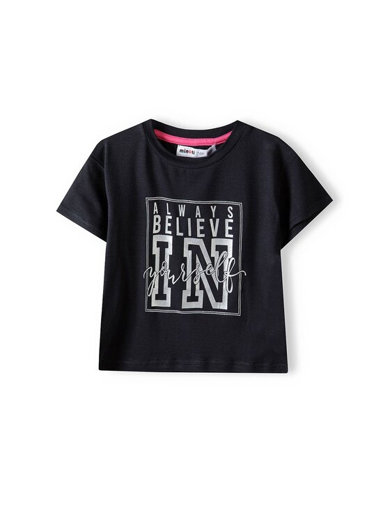 minoti minoti T-Shirt believe 1 Czarny Regular Fit
