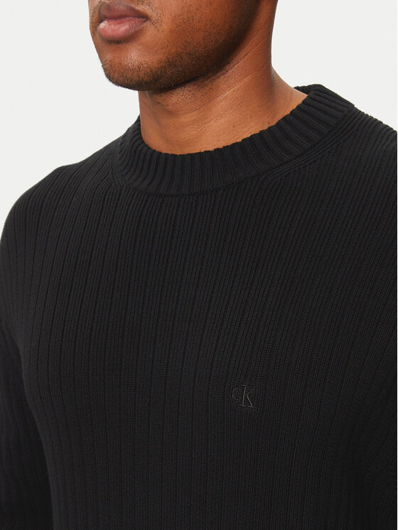 Calvin Klein Jeans Calvin Klein Jeans Sweter J30J326193 Czarny Regular Fit