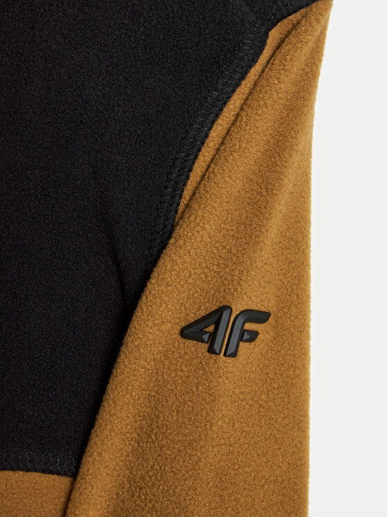 4F 4F Felpa di pile 4FJWAW24TFLEM212 Oro Regular Fit