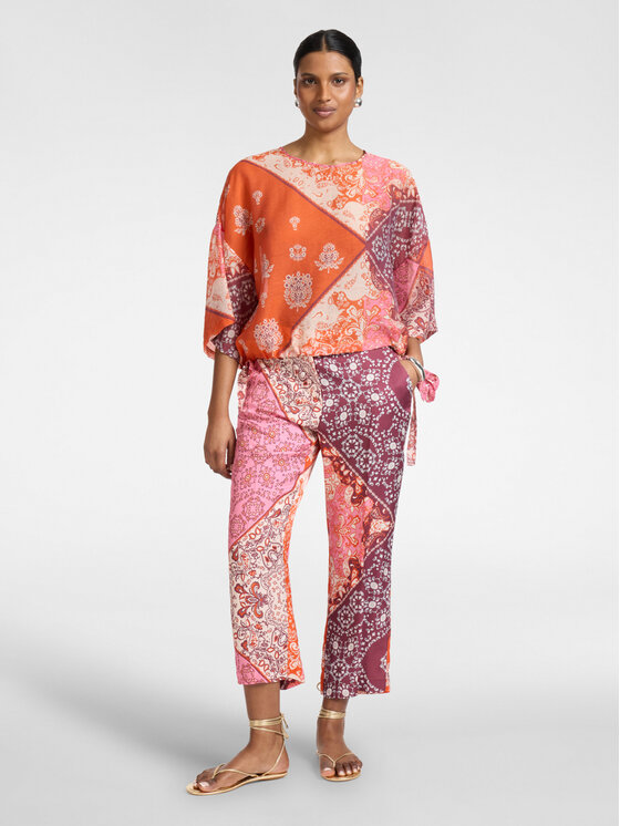Elena Mirò Elena Mirò Blusa 2220E300353N001 Arancione Boxy Fit