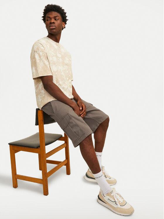 Jack & Jones Jack & Jones Šortky z materiálu Jpstjoe 12182555 Šedá Regular Fit