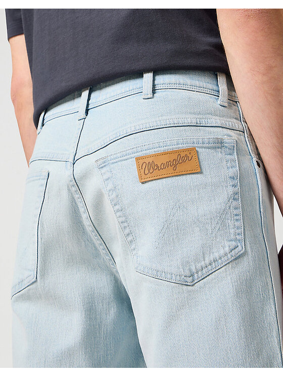 Wrangler Wrangler Pantaloncini di jeans TEXAS SHORTS Blu Straight Fit