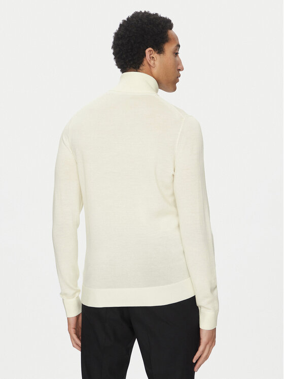 Calvin Klein Calvin Klein Krekls ar augstu apkakli Superior K10K110420 Écru Slim Fit
