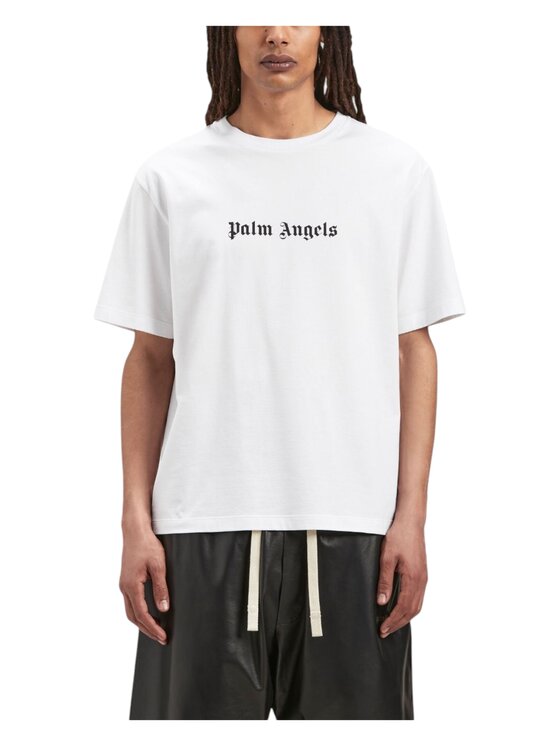 Palm Angels Palm Angels T-shirt pmaa089f23jer0020110 Bianco Regular Fit