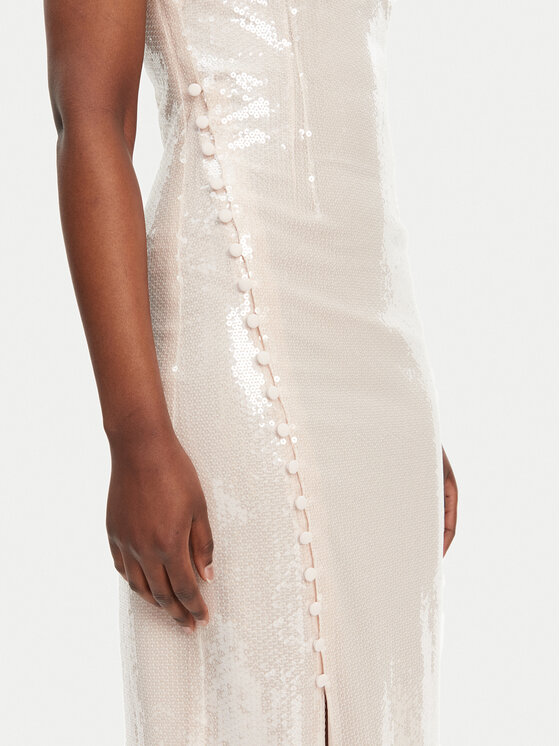 ROTATE ROTATE Abendkleid 113738800 Écru Slim Fit