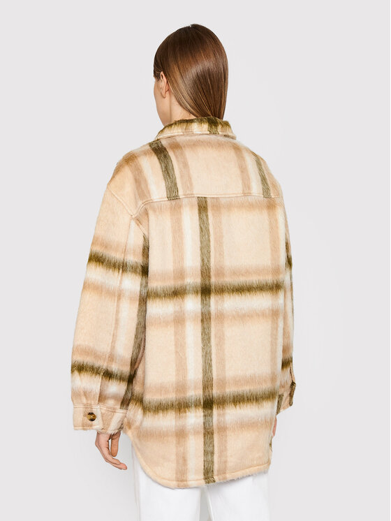 American Eagle American Eagle Átmeneti kabát 038-1383-3137 Bézs Oversize