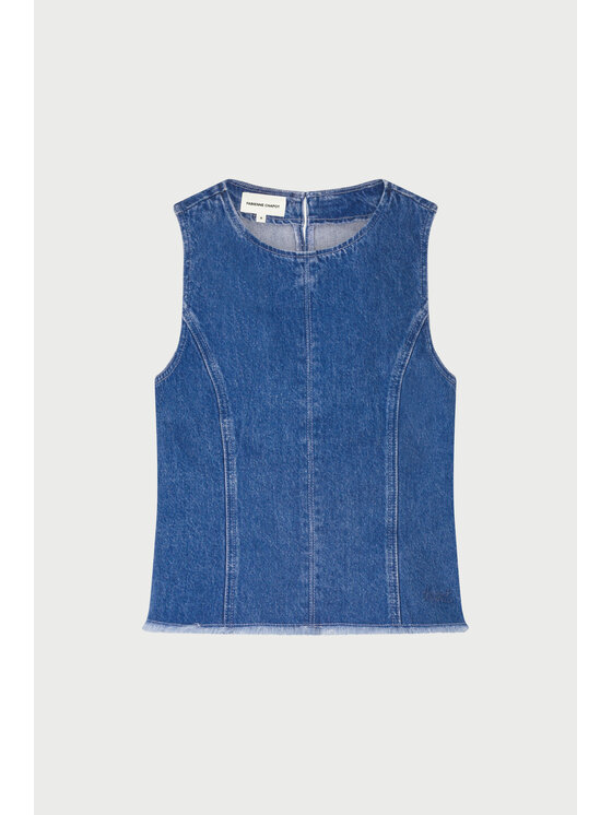 Fabienne Chapot Fabienne Chapot Top 6019-1458-100 Niebieski Slim Fit