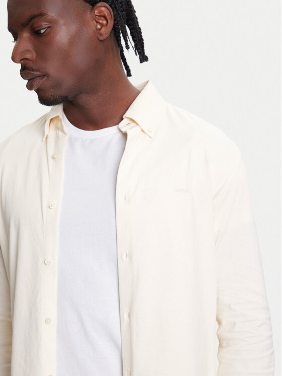 BOSS BOSS Сорочка Myjersey 50543089 Жовтий Slim Fit