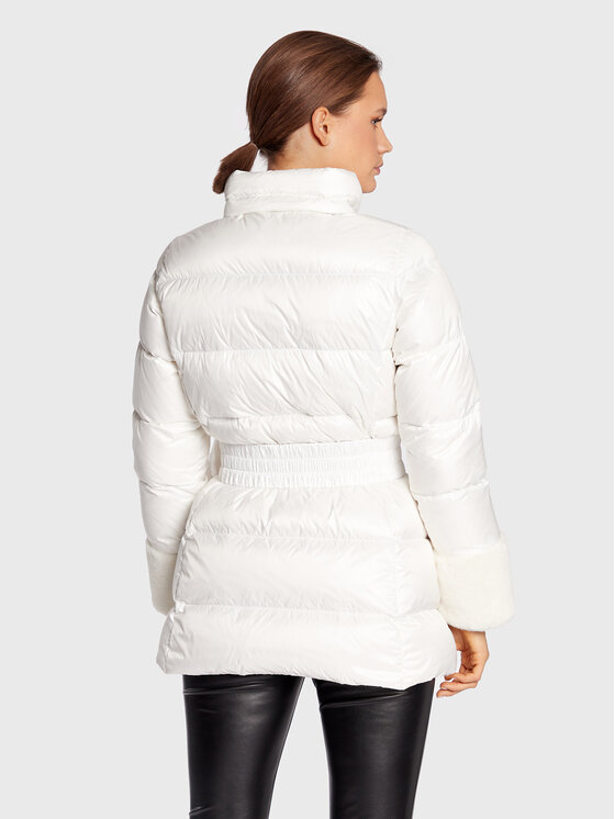 TWINSET TWINSET Vatovaná bunda 222TP2203 Bílá Regular Fit