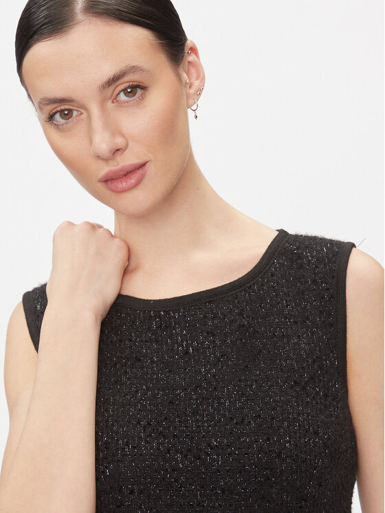 Rinascimento Rinascimento Kokteilinė suknelė CFC0116876003 Juoda Slim Fit