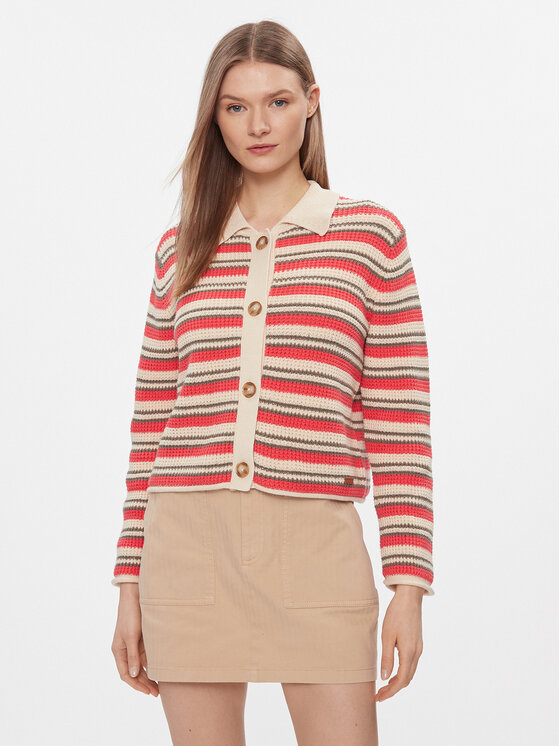 Pepe Jeans Kardigán Gala Cardigan PL702107 Červená Slim Fit