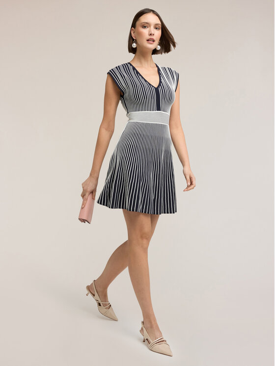 Motivi Motivi Abito da cocktail 7631W001545N0Z4 Blu Flared Fit