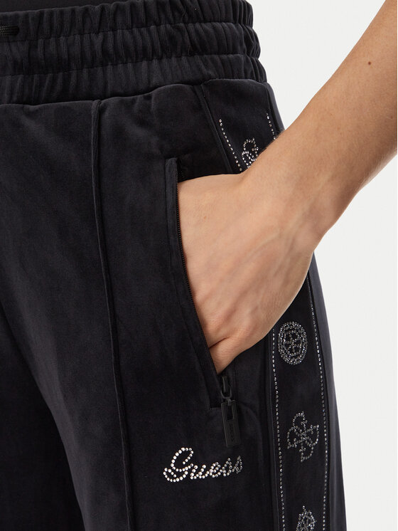 Guess Guess Спортивні штани V6BB10 K6303 Чорний Regular Fit